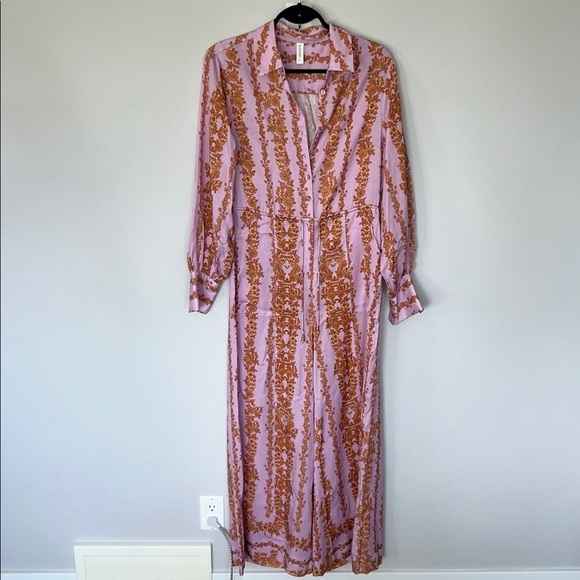 Kivari Button Front Drawstring Paisley jumpsuit - Picture 7 of 10
